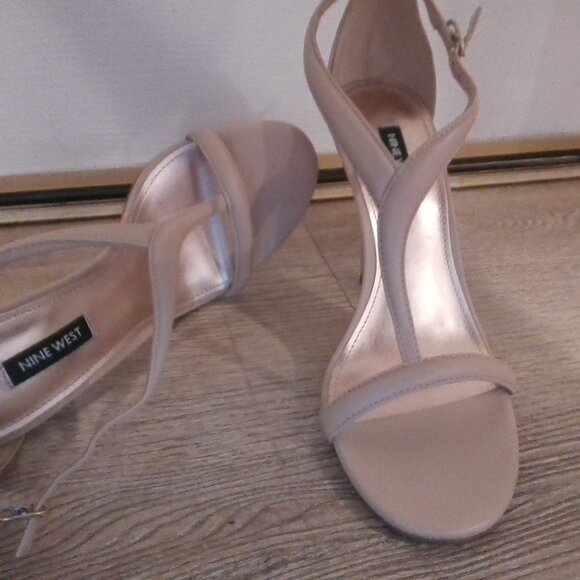 Tan Nine West Heeled Sandal - Picture 1 of 4